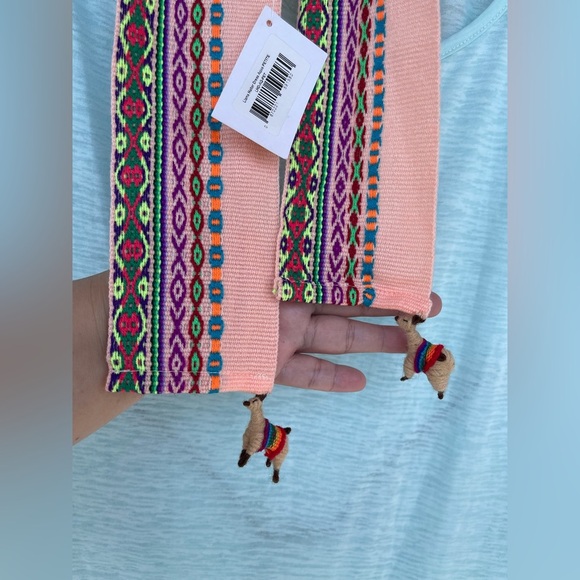 PITUSA Llama Halter Dress in Aqua Large - Picture 11 of 16